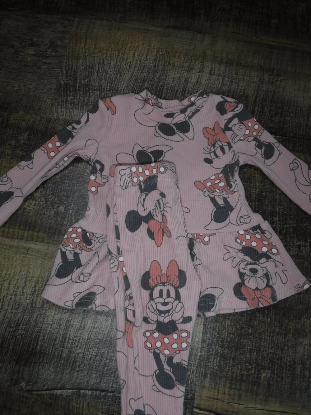 Disney Pink Minnie Mouse Long sleeve set.